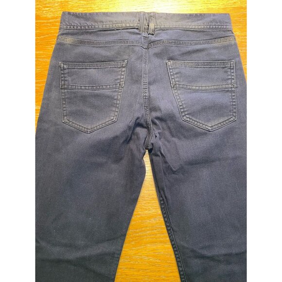 H&M Mens Slim Fit Dark Blue Denim Jeans - Picture 3 of 4
